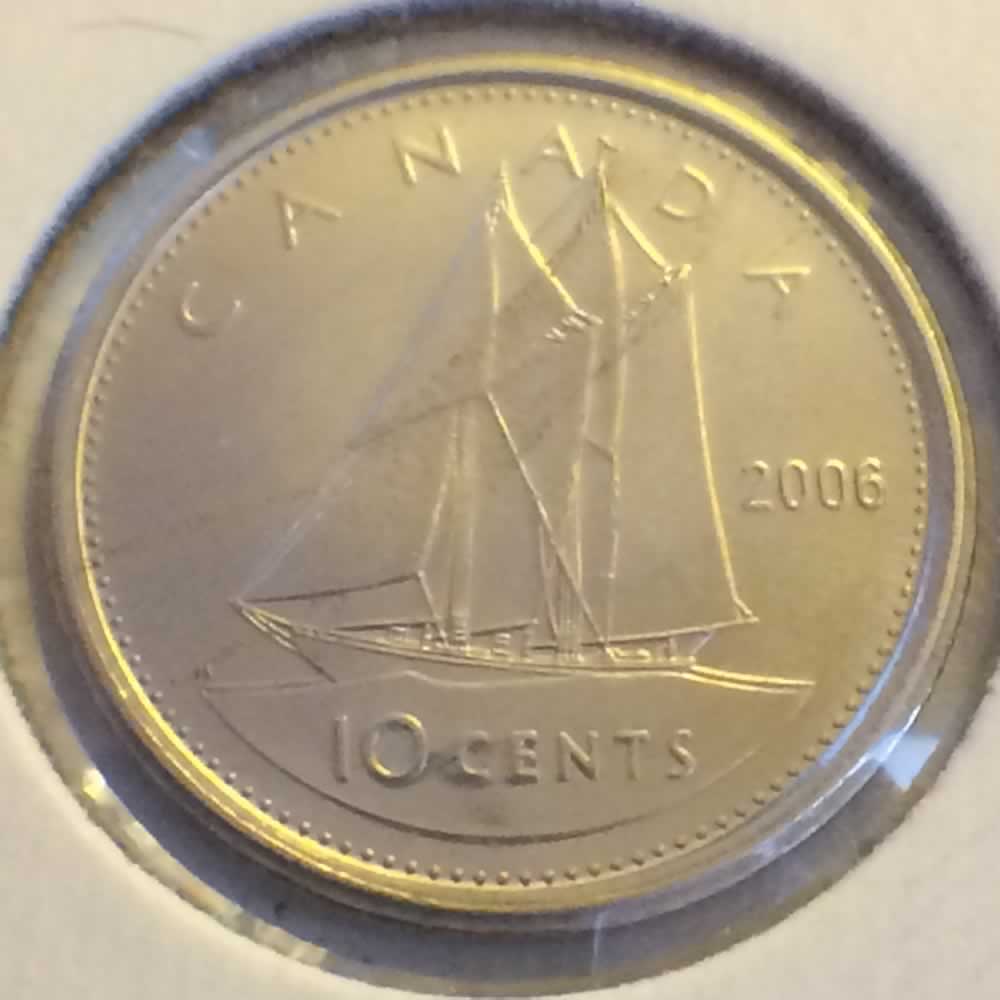 Canada 2006 P Canadian Dime ( C10C ) - Reverse