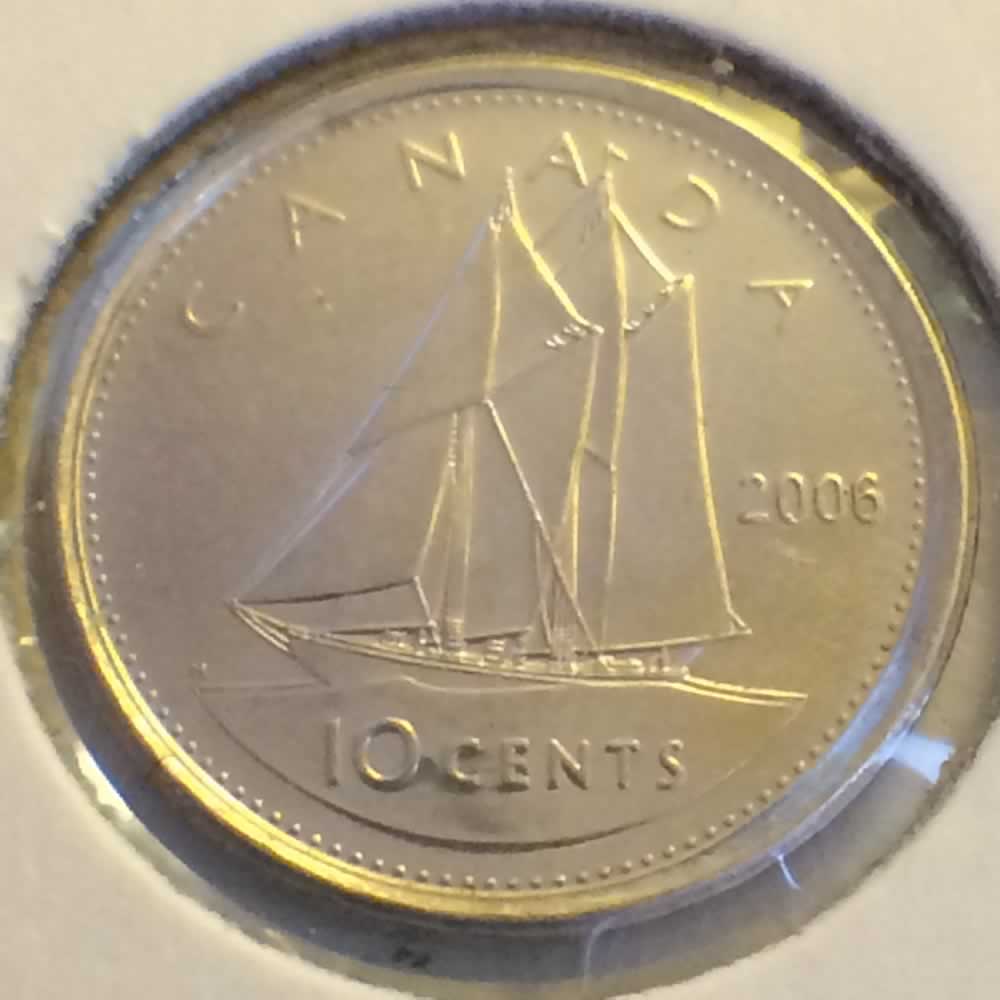 Canada 2006 P Canadian Dime ( C10C ) - Reverse