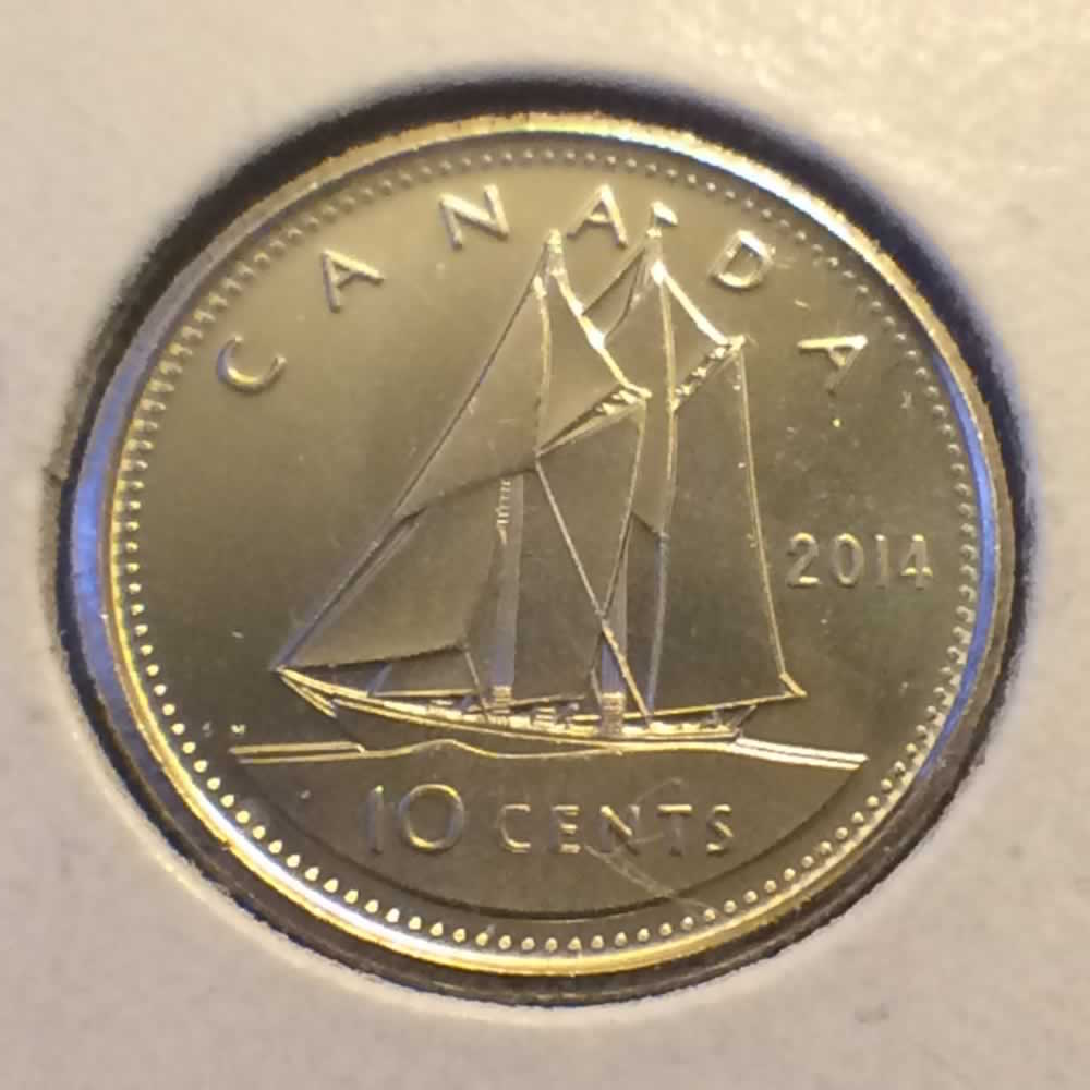 Canada 2014  Canadian Dime ( C10C ) - Reverse