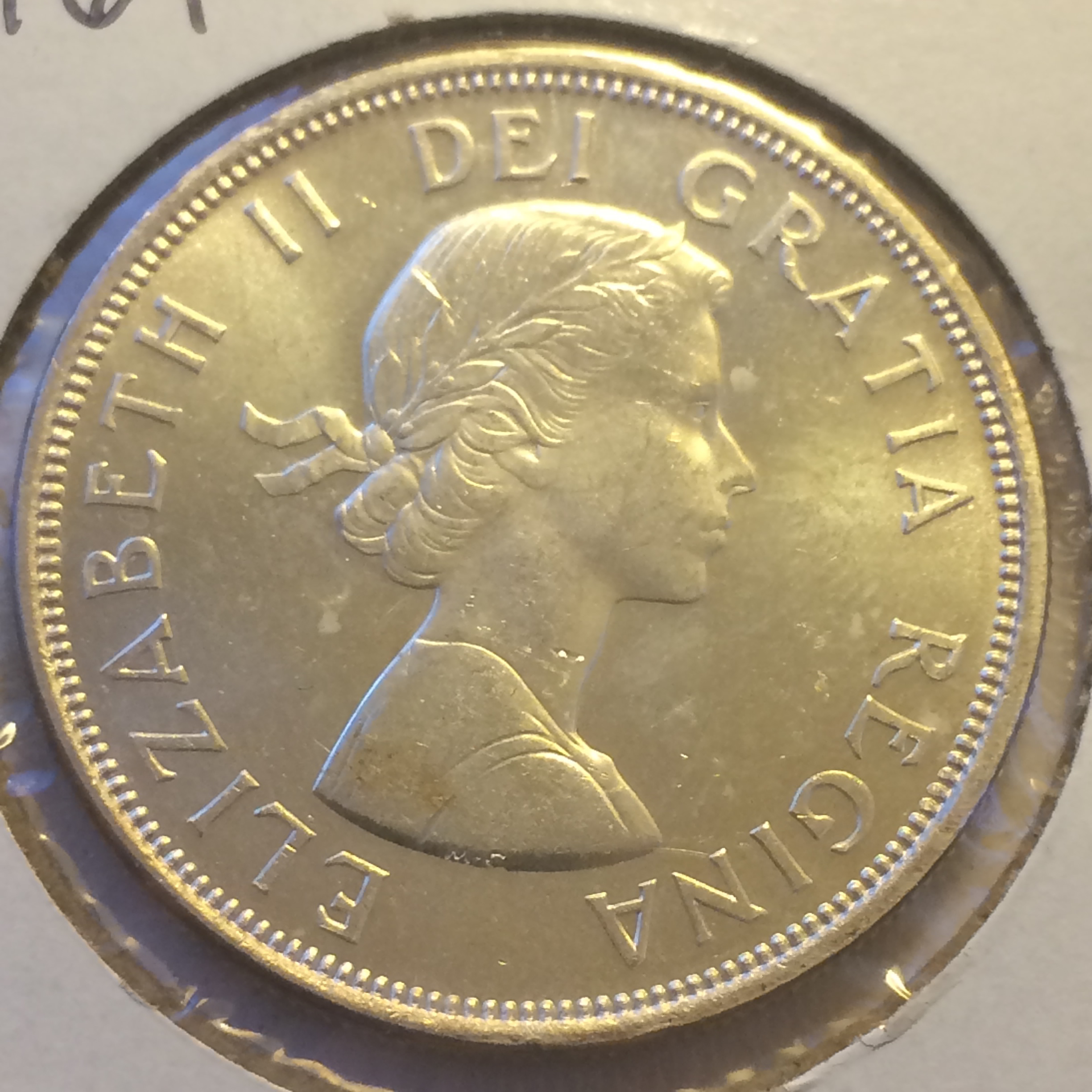 Canada 1964  Charlottetown - Quebec Silver Dollar ( CS$1 ) - Obverse