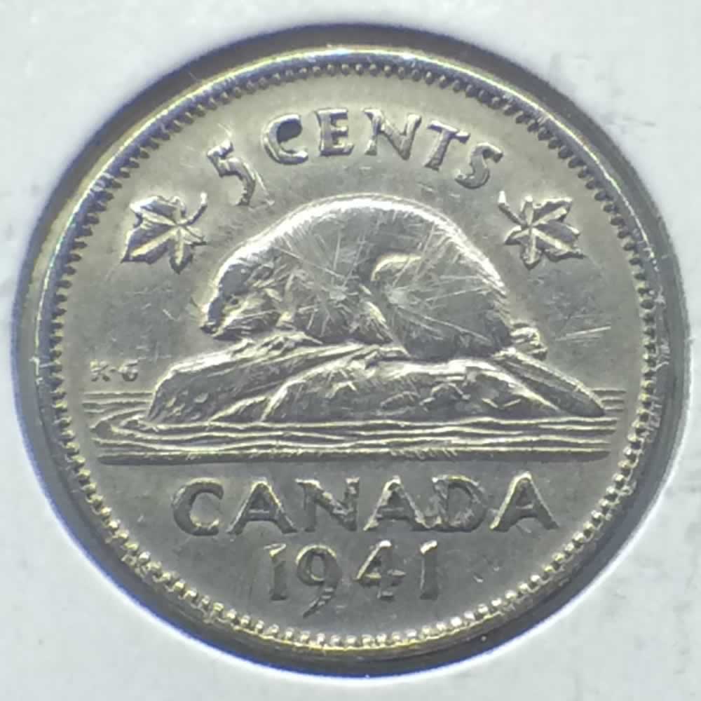 Canada 1941  Canadian 5 Cents ( C5C ) - Reverse
