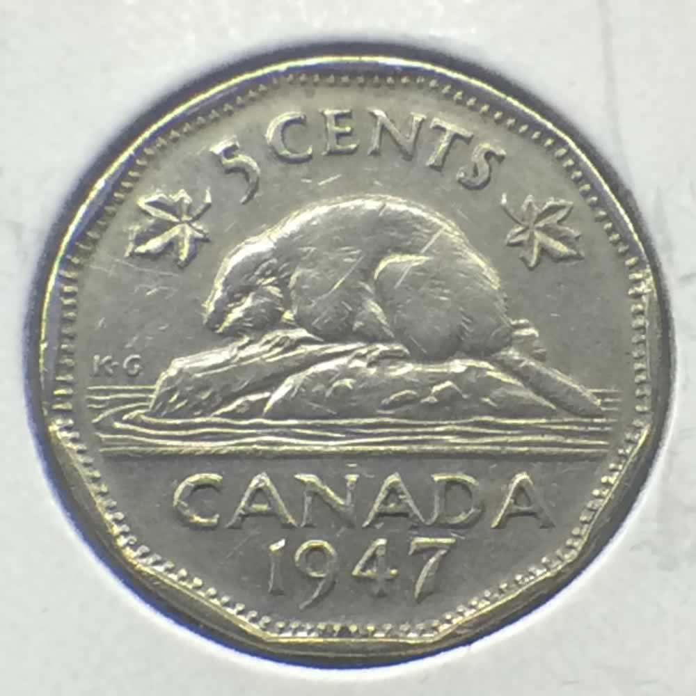 Canada 1947  Canadian 5 Cents ( C5C ) - Reverse