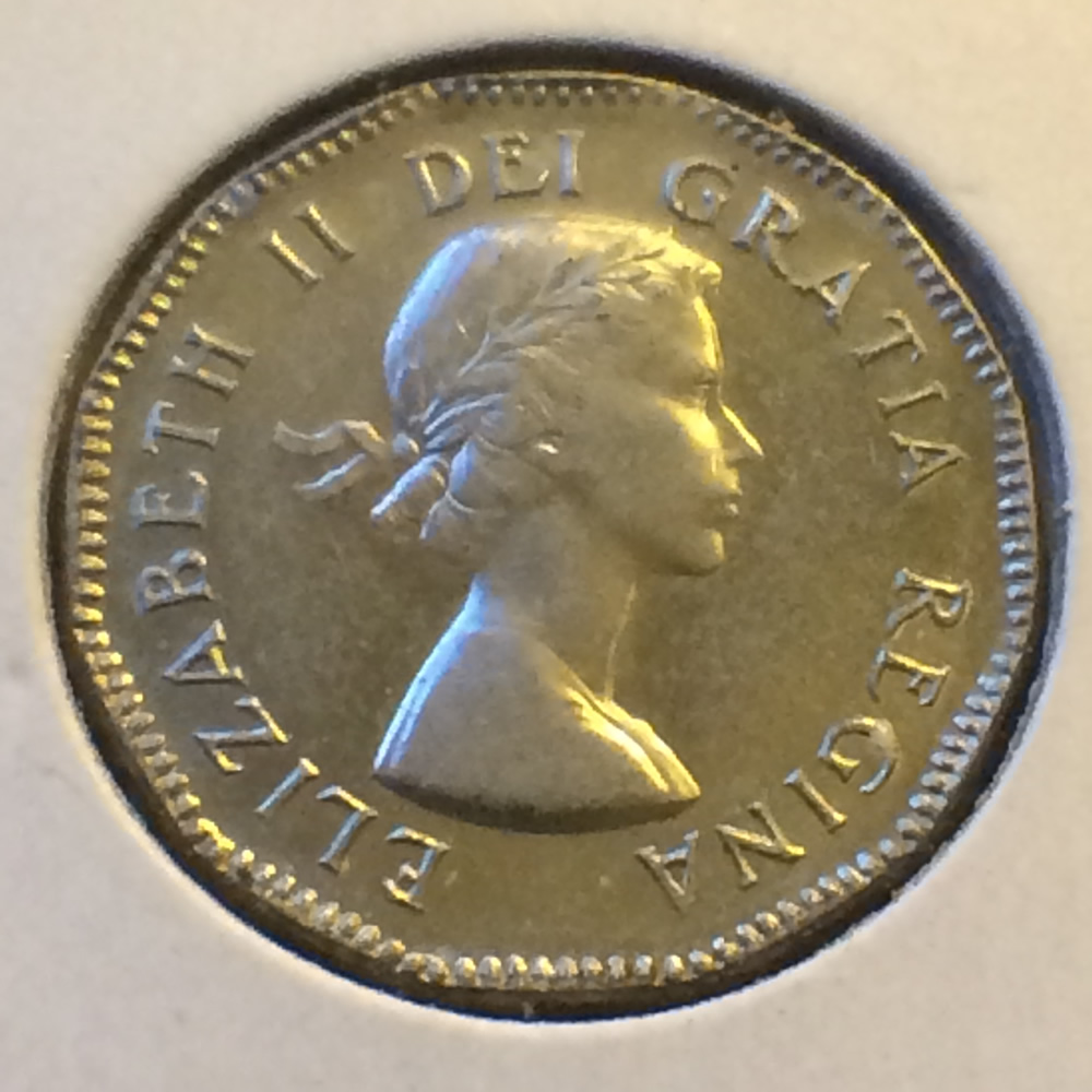 Canada 1953  Canadian 5 Cents - NSF FAR ( C5C ) - Obverse