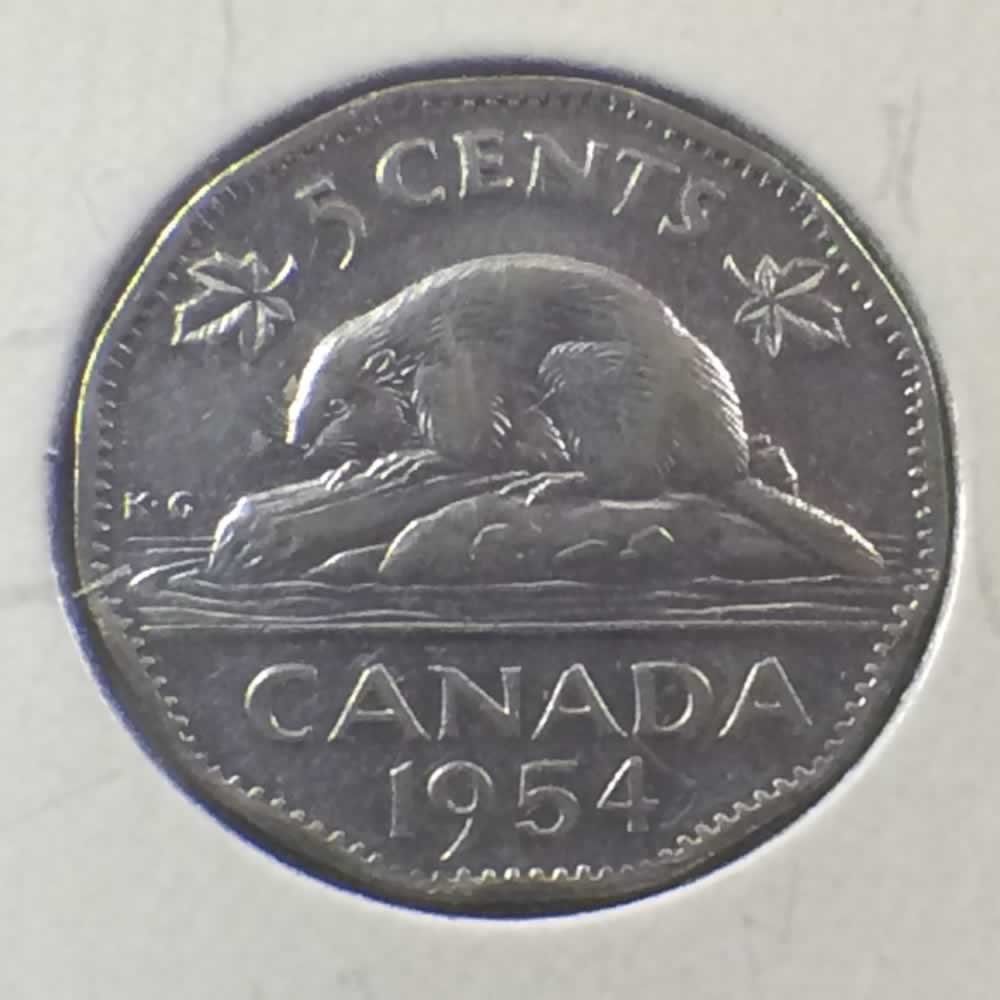 Canada 1954  Canadian 5 Cents - SF ( C5C ) - Reverse