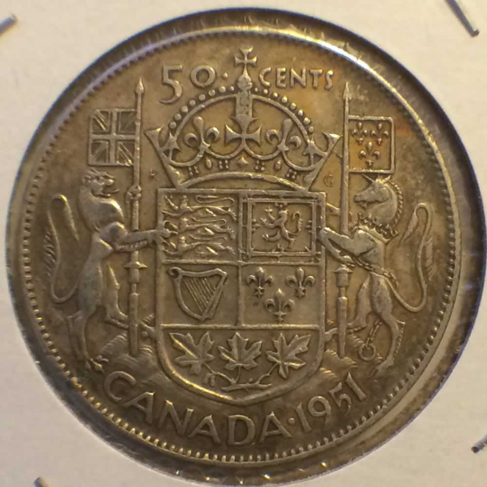 Canada 1951  Canadian 50 Cents ( C50C ) - Reverse