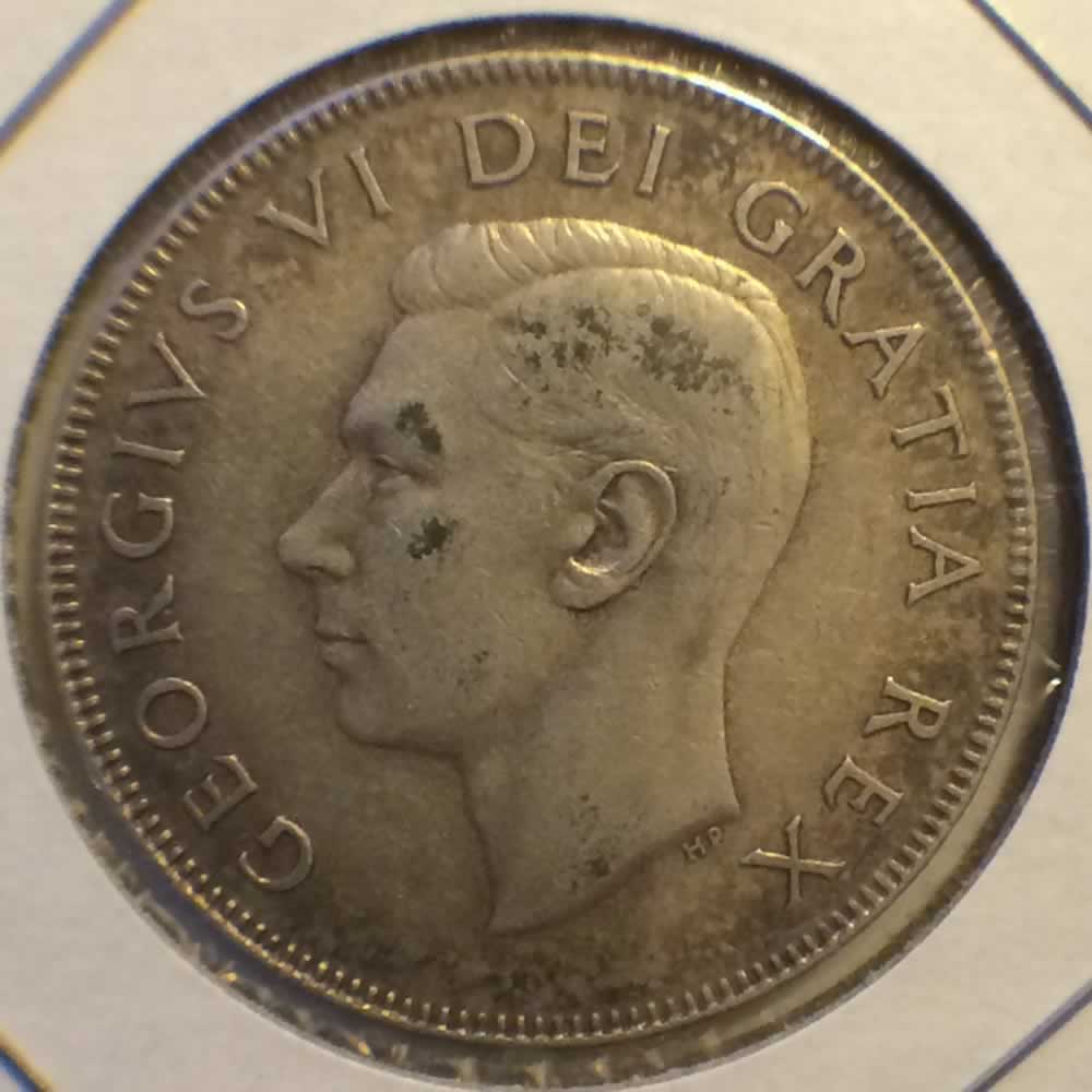 Canada 1951  Canadian 50 Cents ( C50C ) - Obverse