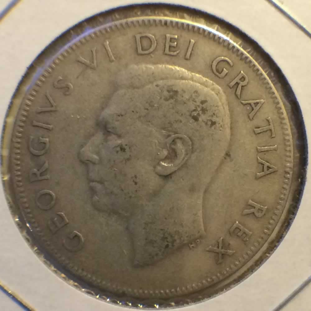 Canada 1951  Canadian 50 Cents ( C50C ) - Obverse