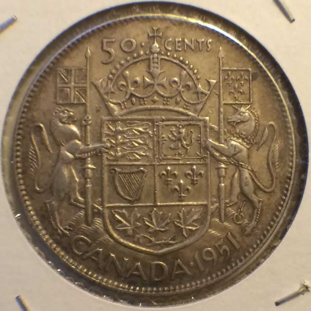 Canada 1951  Canadian 50 Cents ( C50C ) - Reverse