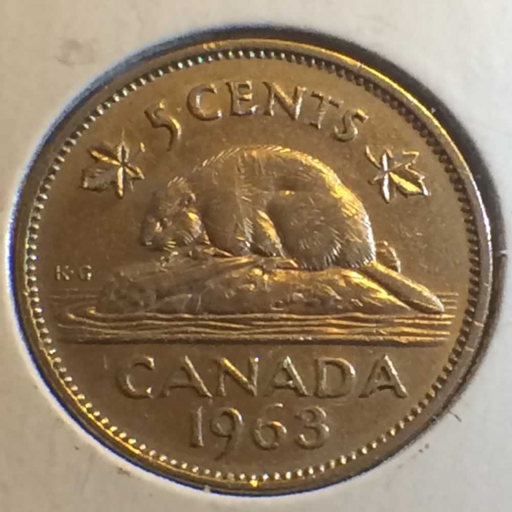 Canada 1963  Canadian Nickel ( C5C ) - Reverse