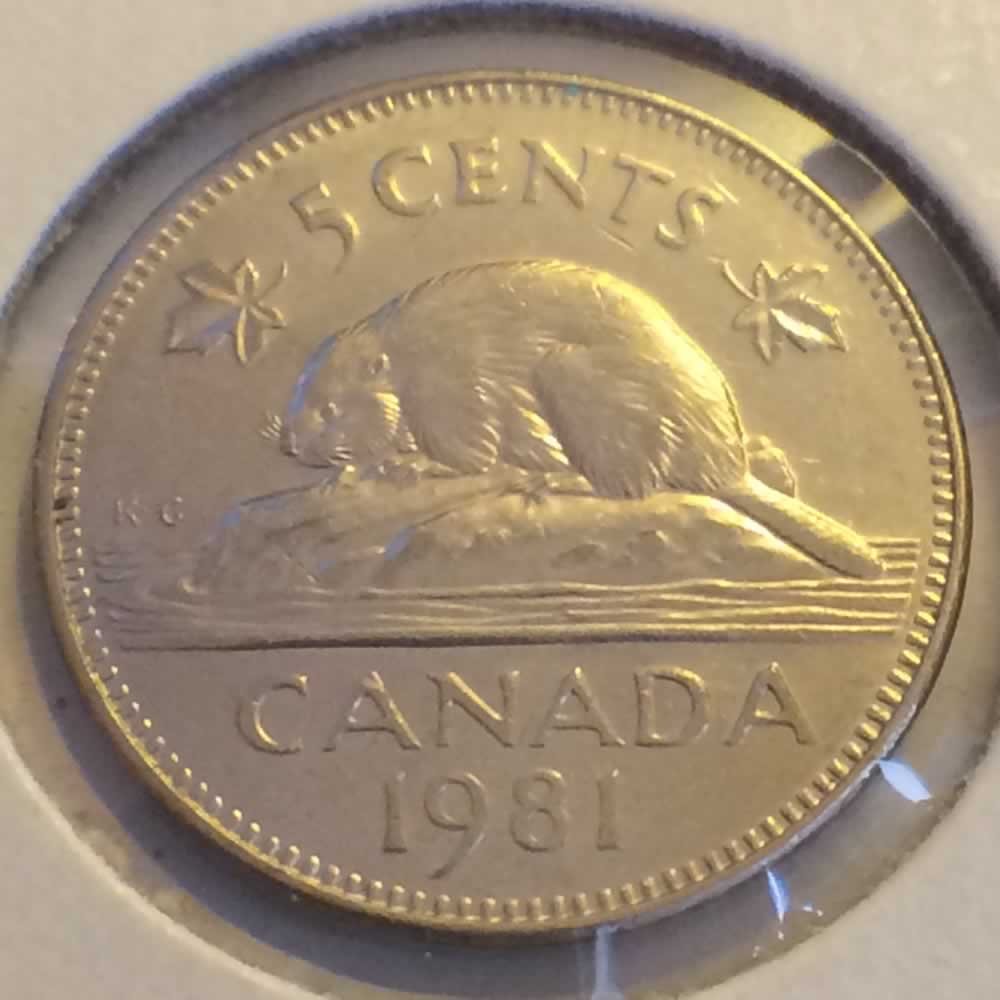 Canada 1981  Canadian Nickel ( C5C ) - Reverse