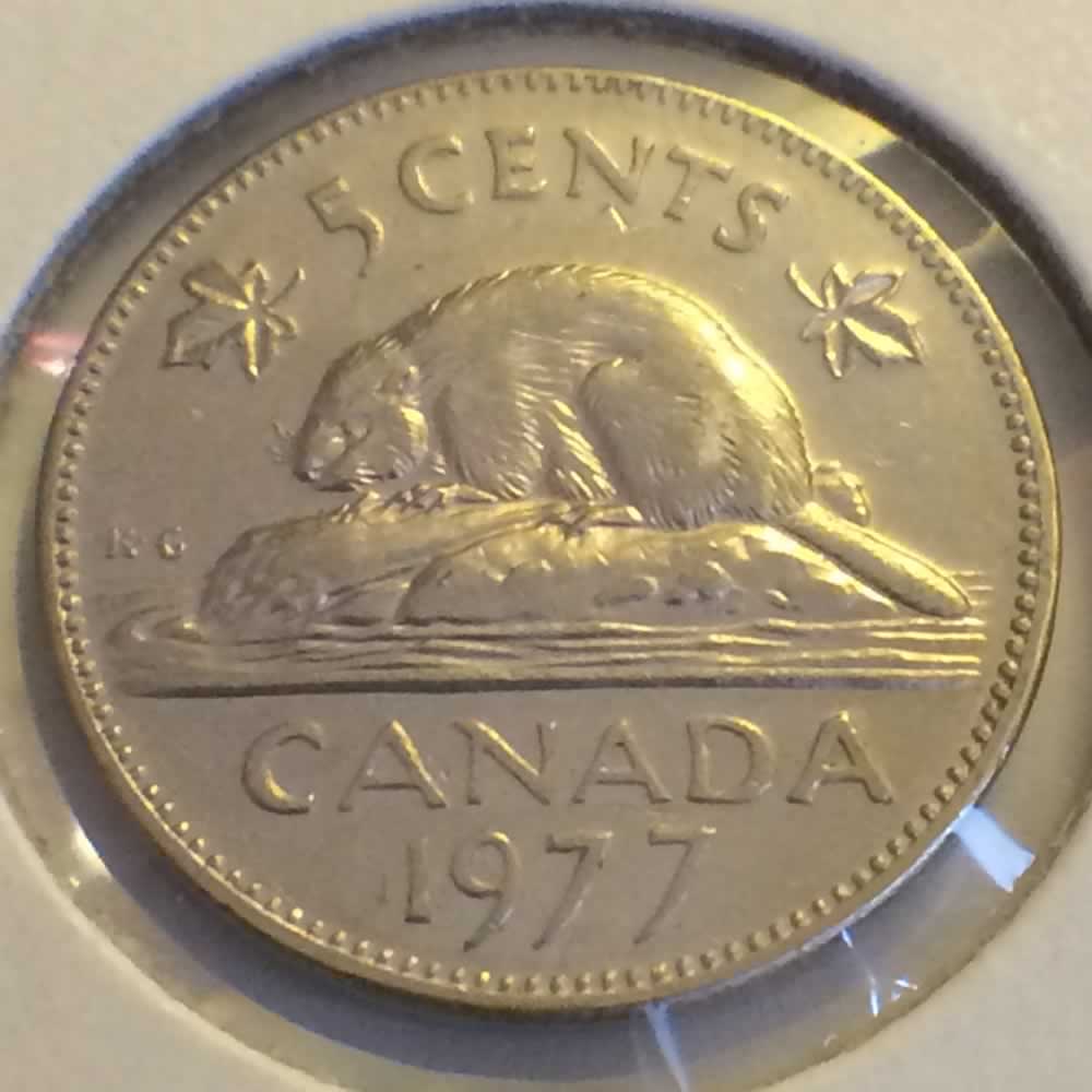 Canada 1977  Canadian Nickel - High 7 ( C5C ) - Reverse