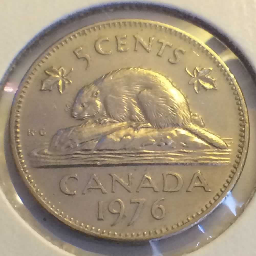 Canada 1976  Canadian Nickel ( C5C ) - Reverse