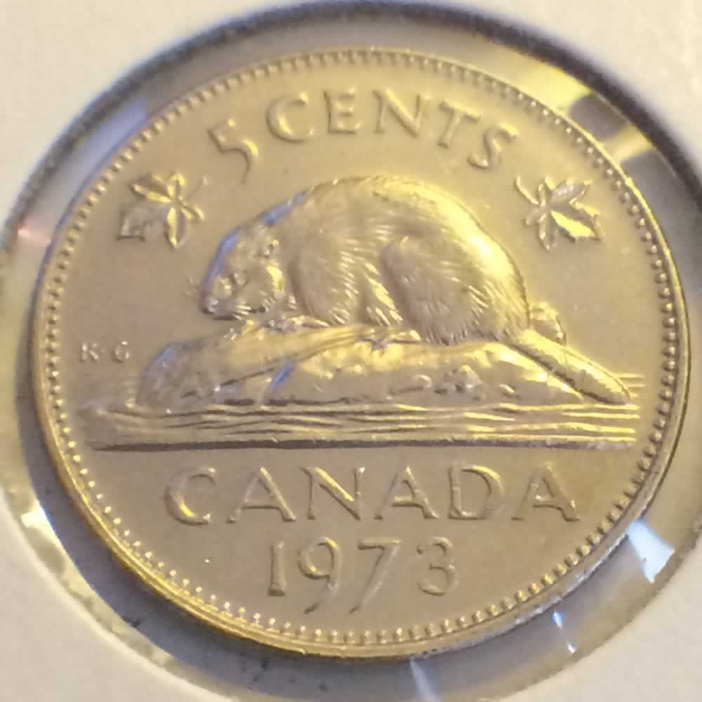 Canada 1973  Canadian Nickel ( C5C ) - Reverse