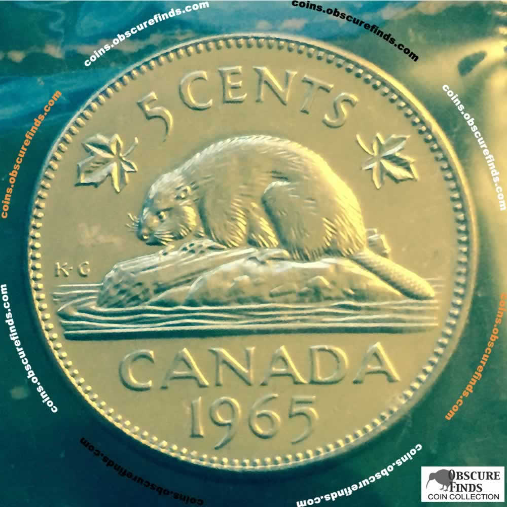 Canada 1965  Canadian Nickel - SB RCM ( C5C ) - Reverse