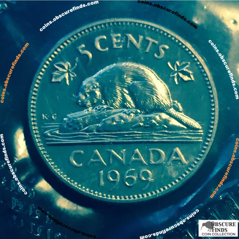 Canada 1969  Canadian 5 Cents - RCM ( C5C ) - Reverse