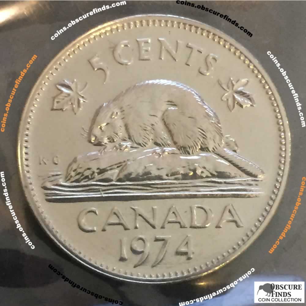 Canada 1974  Canadian Nickel ( C5C ) - Reverse