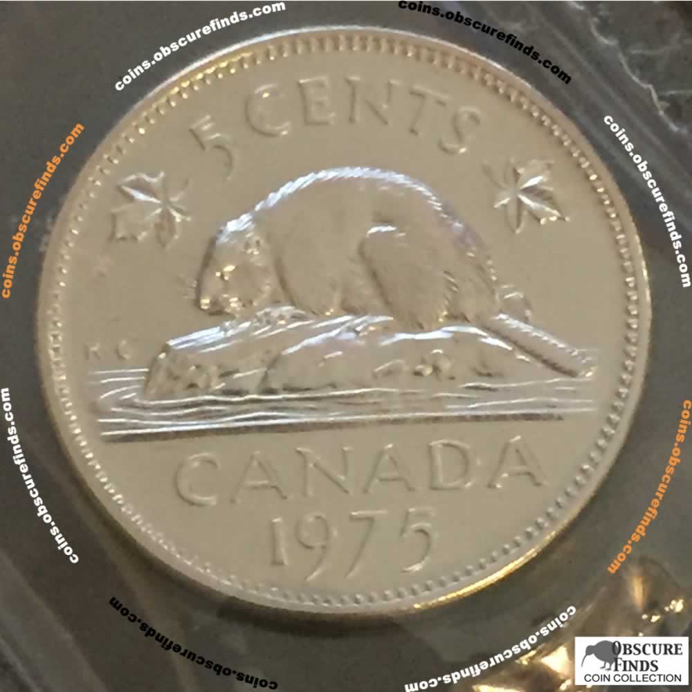 Canada 1975  RCM Canadian Nickel ( C5C ) - Reverse