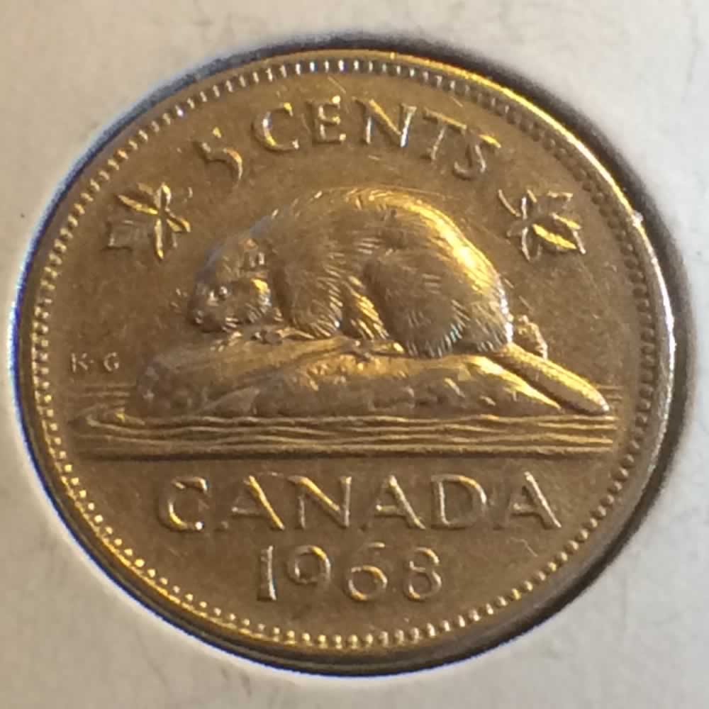 Canada 1968  Canadian Nickel ( C5C ) - Reverse