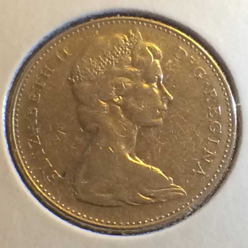 Canada 1965  Canadian Nickel - SB ( C5C ) - Obverse
