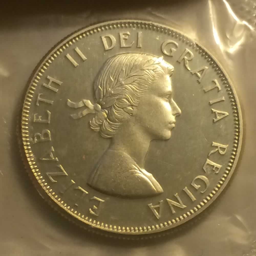 Canada 1961  Canadian Fifty Cent RCM ( C50C ) - Obverse