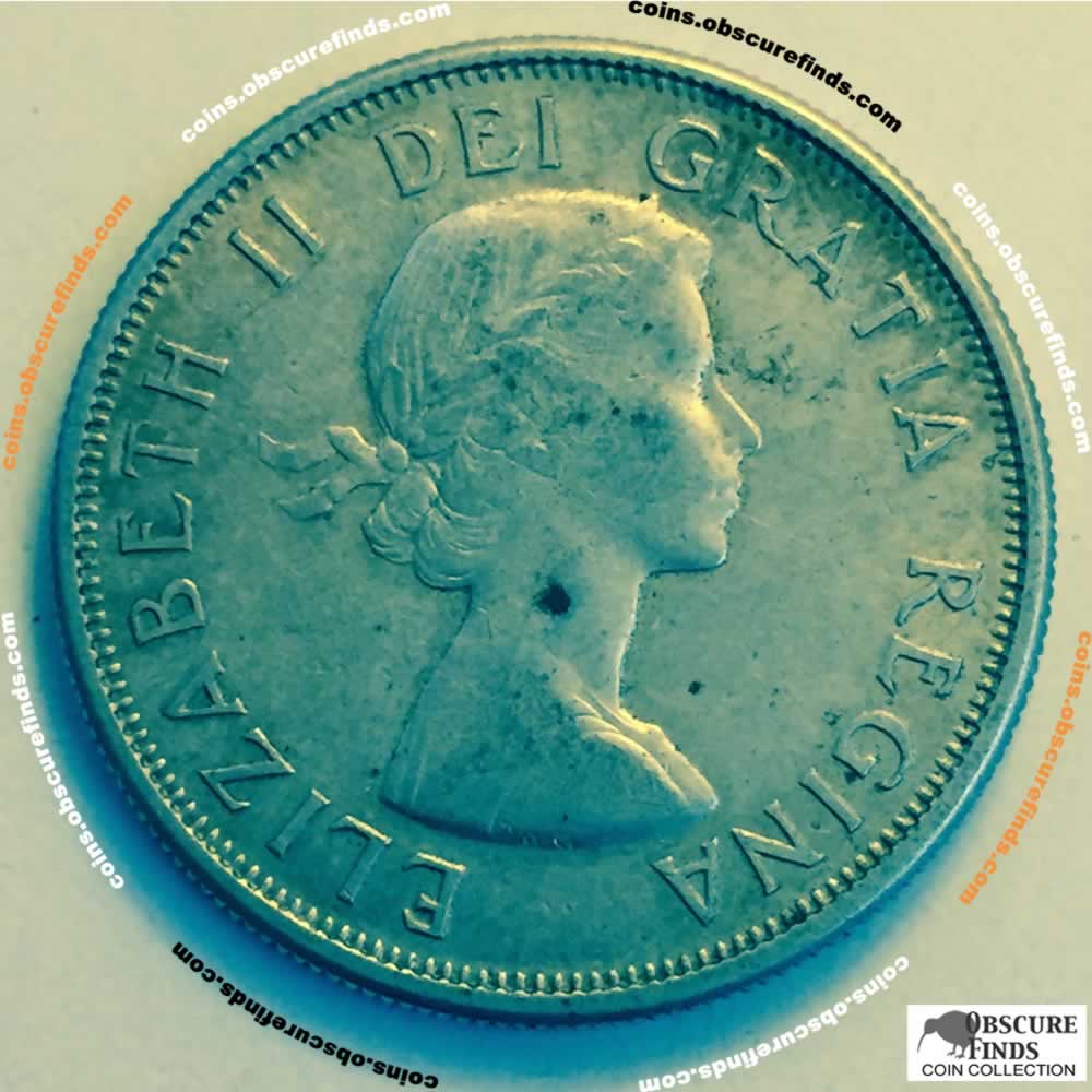Canada 1960  Canadian 50 Cents ( C50C ) - Obverse