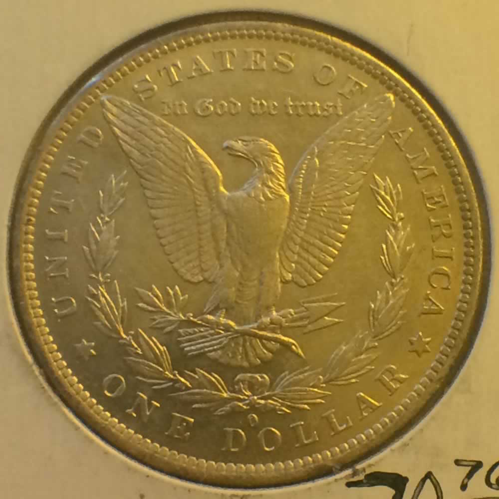 US 1884 O Morgan Dollar ( S$1 ) - Reverse