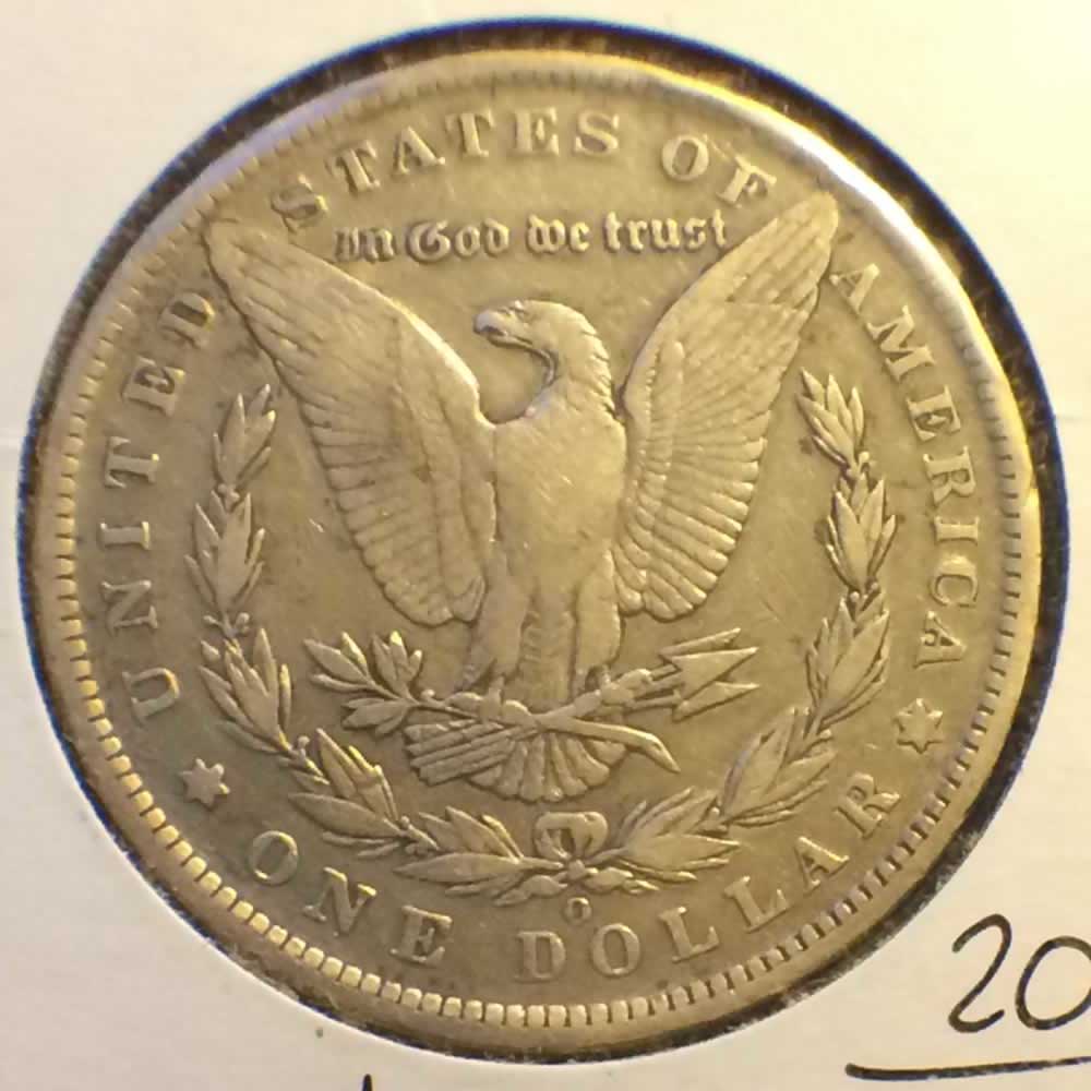 US 1890 O Morgan Dollar ( S$1 ) - Reverse