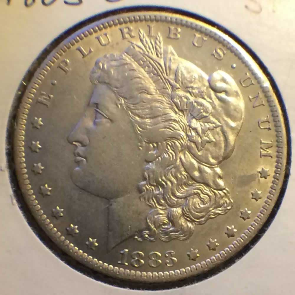 US 1883 O Morgan Dollar ( S$1 ) - Obverse