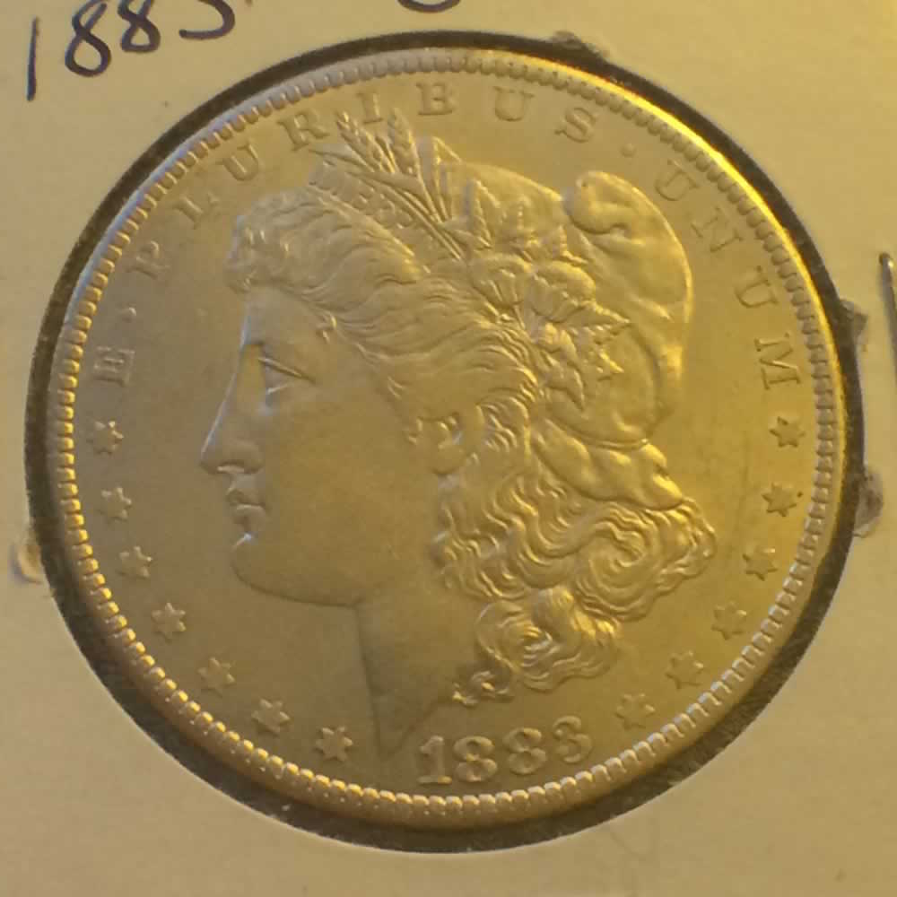US 1883 O Morgan Dollar ( S$1 ) - Obverse