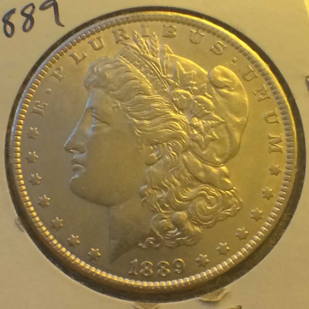 US 1889  Morgan Dollar ( S$1 ) - Obverse