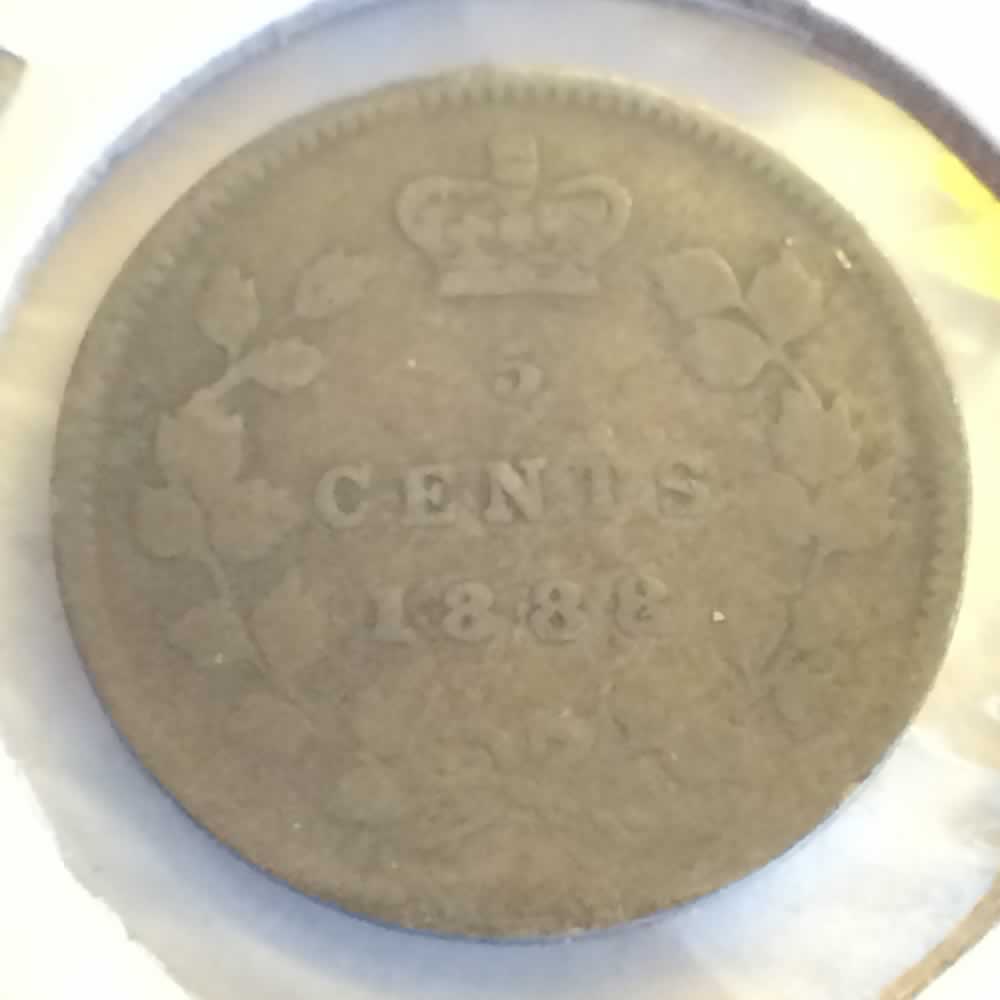 Canada 1888  Victoria Nickel ( CS5C ) - Reverse