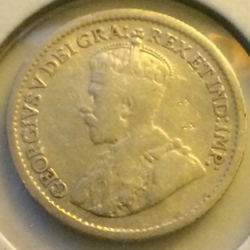Canada 1917  George V Silver Nickel ( CS5C ) - Obverse