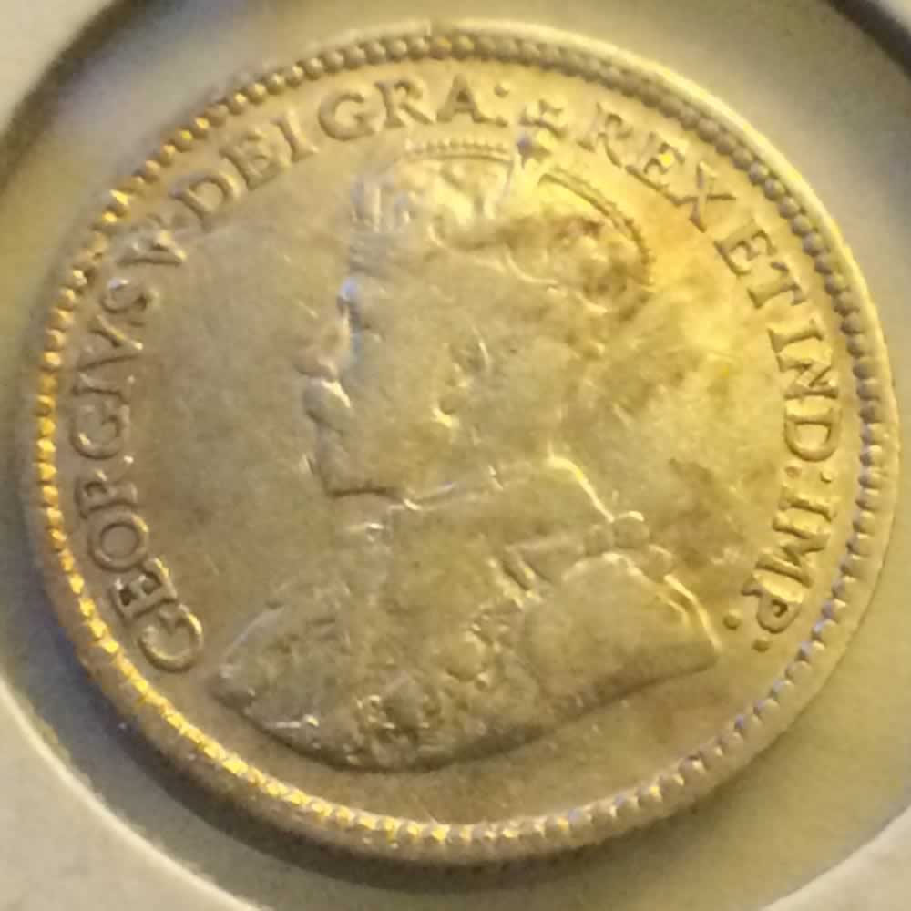 Canada 1913  George V Silver Nickel ( CS5C ) - Obverse