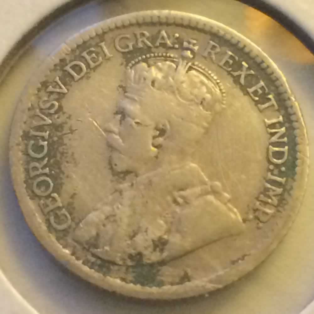 Canada 1920  George V Silver Nickel ( CS5C ) - Obverse
