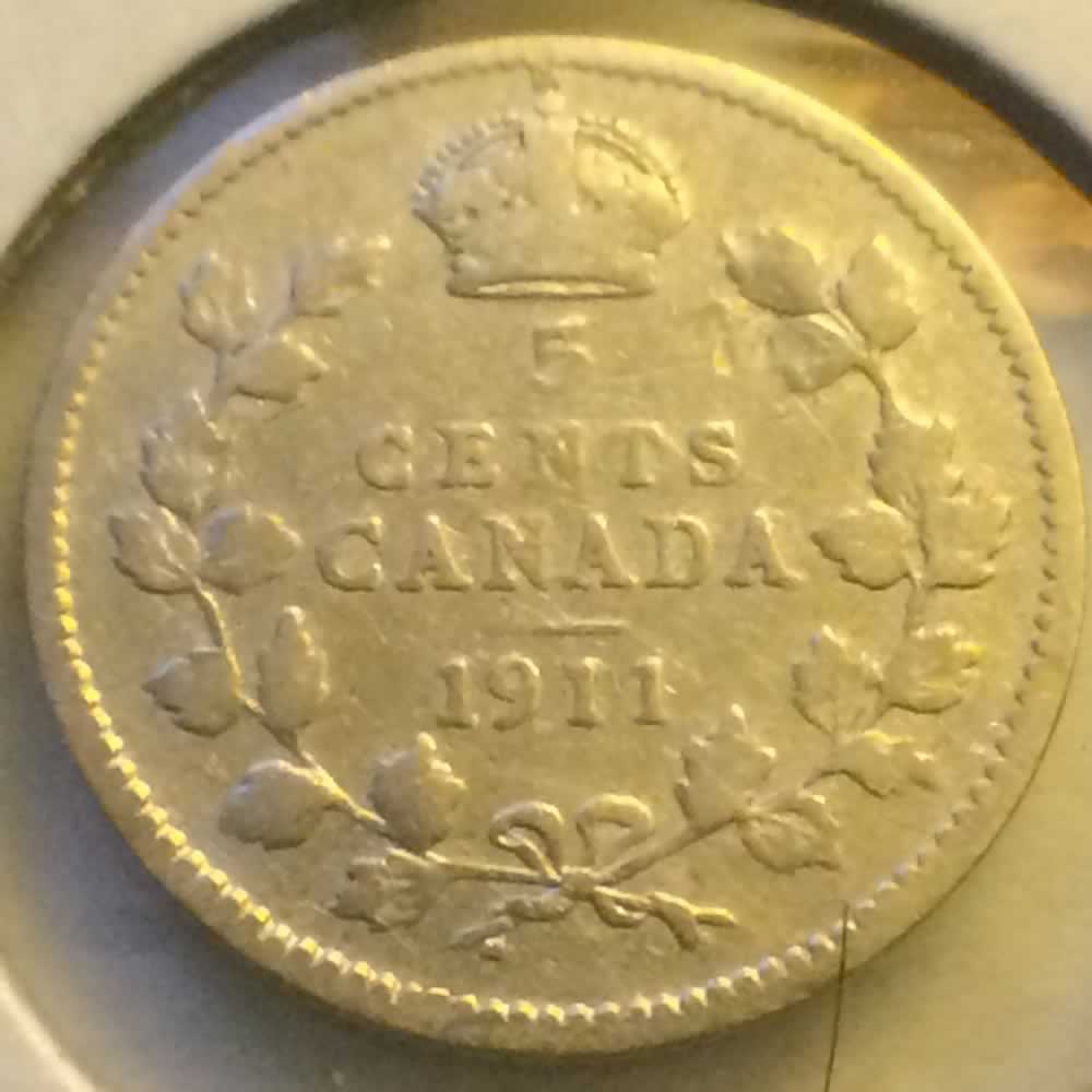 Canada 1911  George V NO DEI GRATIA * ( CS5C ) - Reverse