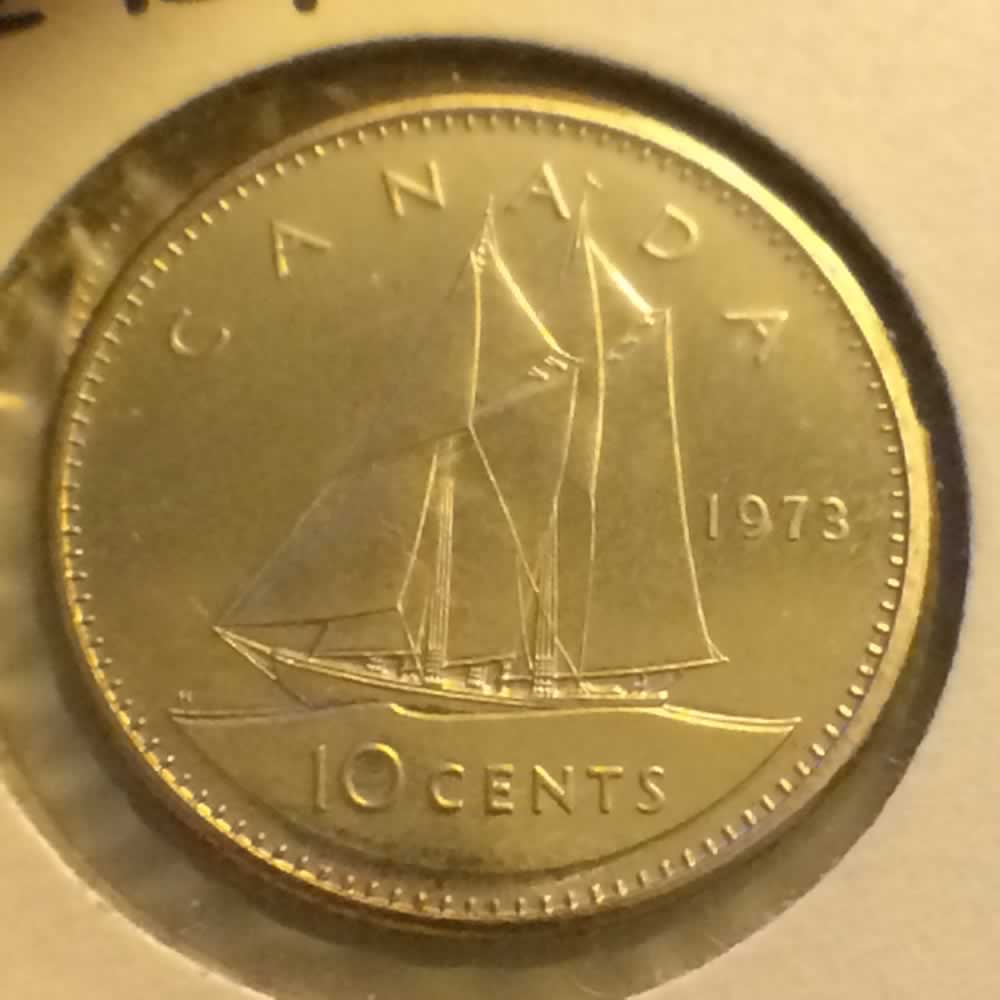 Canada 1973  Canadian Dime ( C10C ) - Reverse