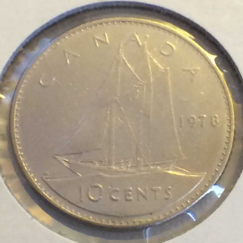 Canada 1978  Canadian Dime ( C10C ) - Reverse