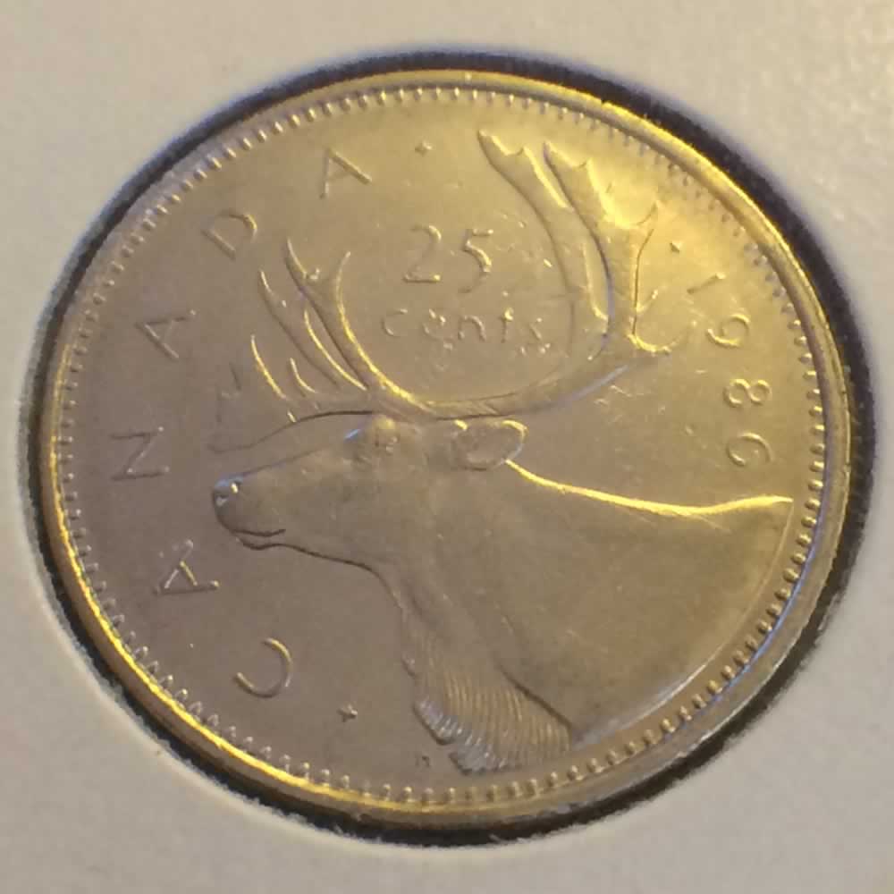 Canada 1986  Canadian Quarter ( C25C ) - Reverse