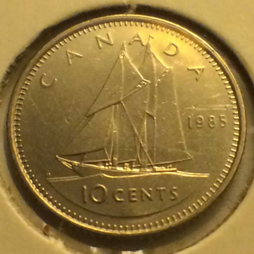 Canada 1985  Canadian Ten Cents ( C10C ) - Reverse