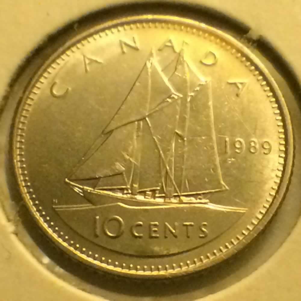 Canada 1989  Canadian Ten Cents ( C10C ) - Reverse
