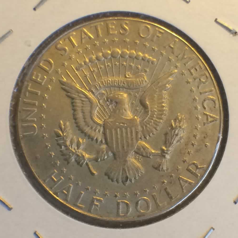 US 1969 D Kennedy Half Dollar ( 50C ) - Reverse