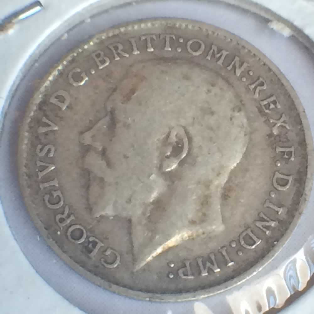 GB 1911  Silver 3 Pence ( 3P ) - Obverse