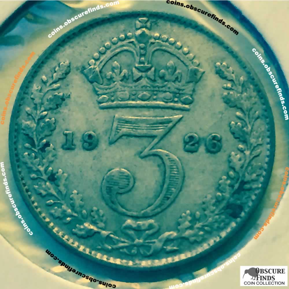 GB 1926  Silver 3 Pence ( 3P ) - Reverse