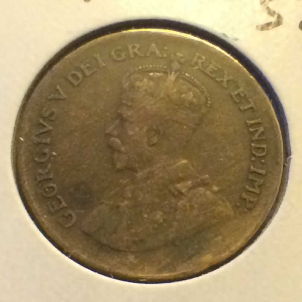 Canada 1929  Canadian Small Cent ( C1C ) - Obverse