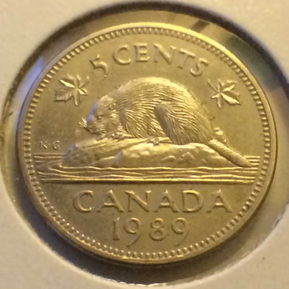 Canada 1989  Canadian Nickel ( C5C ) - Reverse