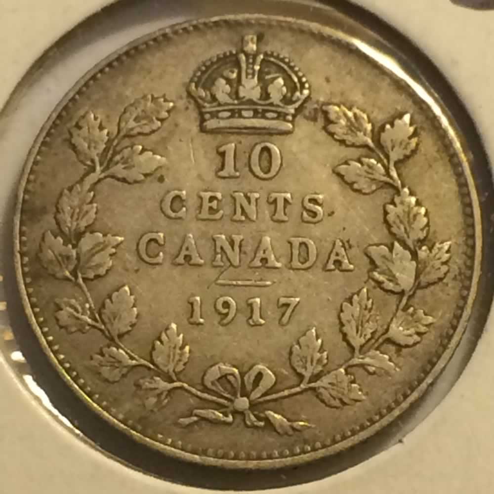 Canada 1917  Canadian Ten Cents ( CS10C ) - Reverse