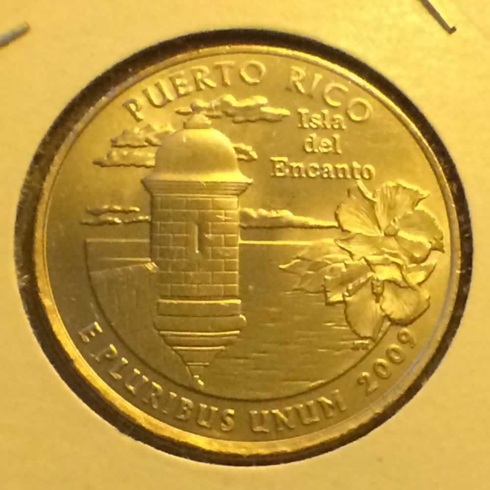 US 2009 D Puerto Rico Quarter ( 25C ) - Reverse