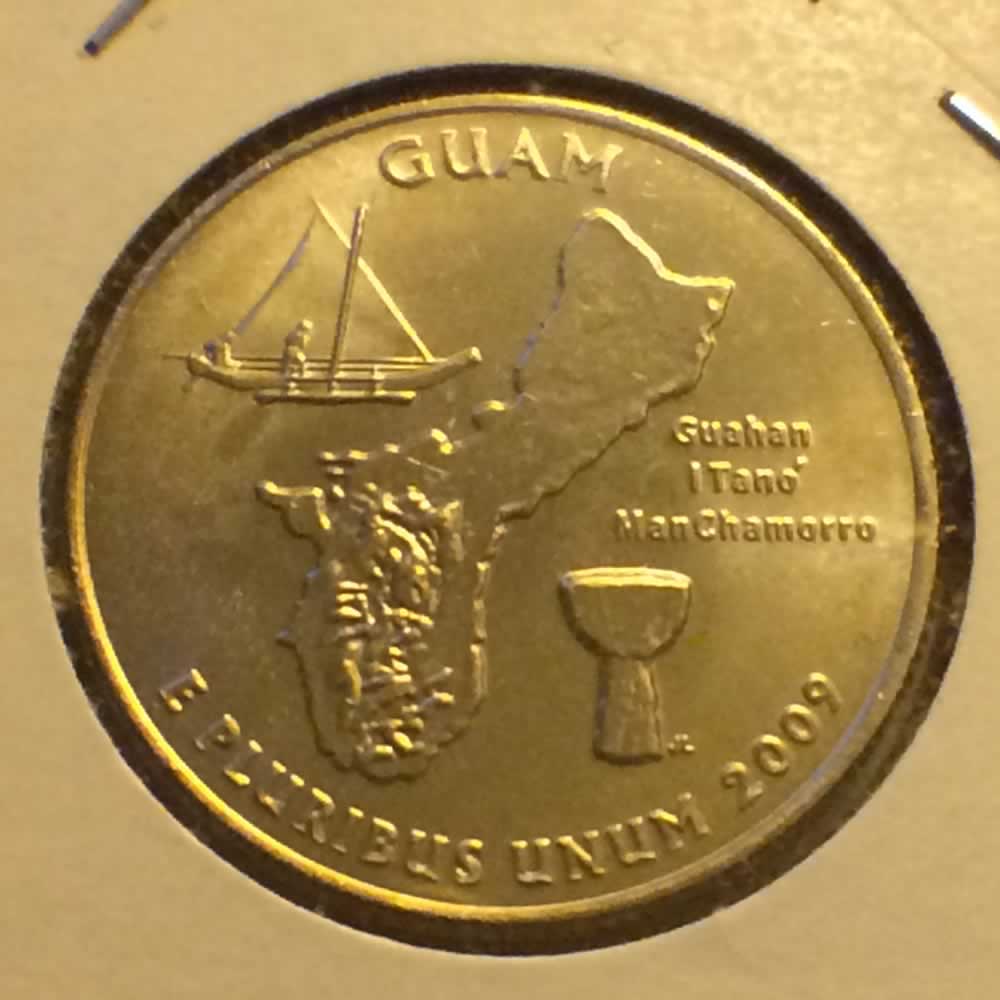 US 2009 D Guam Quarter ( 25C ) - Reverse