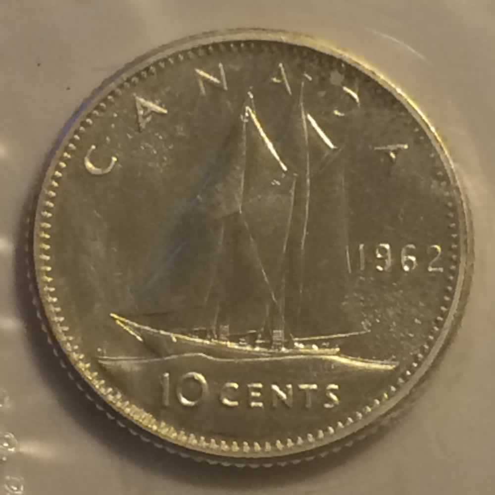 Canada 1962  Canadian Ten Cent RCM ( CS10C ) - Reverse