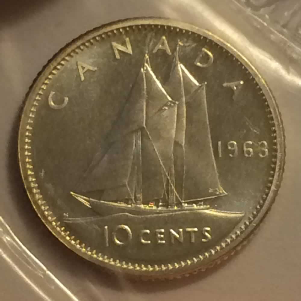 Canada 1963  Canadian Ten Cent RCM ( CS10C ) - Reverse